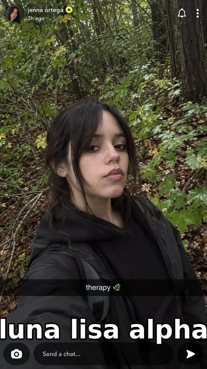 Luna Lisa still: forest selfie with freckles, @Gc_qube